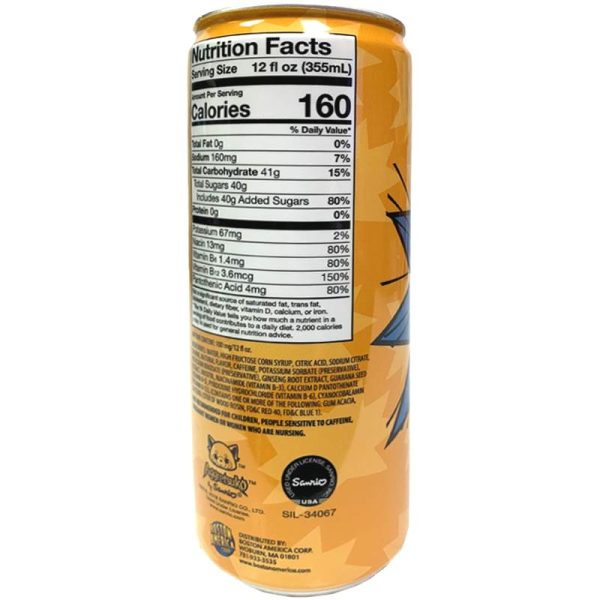 Sanrio Aggretsuko Liquid Rage 12oz Energy Drink | 1 Can For Sale - Image 2