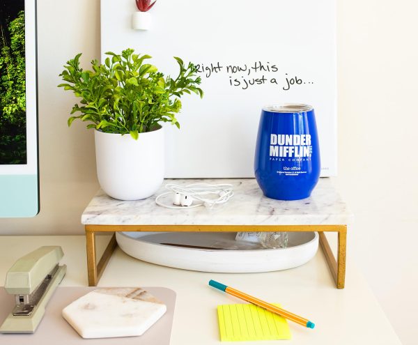 The Office Dunder Mifflin Stainless Steel Tumbler With Lid | Holds 10 Ounces Online now - Image 2