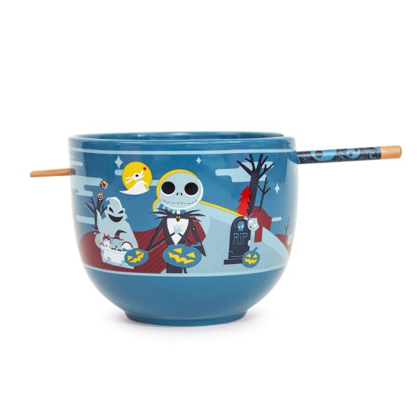 Disney The Nightmare Before Christmas 20-Ounce Ramen Bowl with Chopsticks Supply