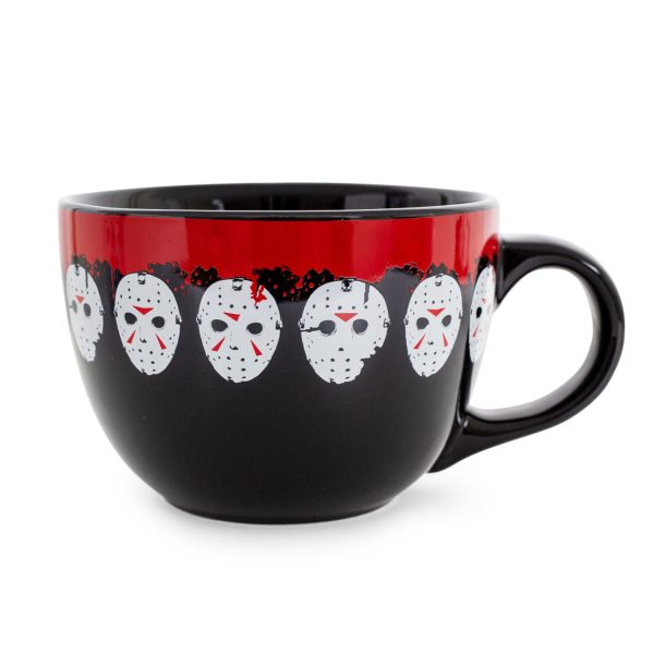 Friday the 13th Jason Mask Legacy Ceramic Soup Mug | Holds 24 Ounces Discount