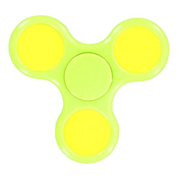 Emoji Solid Color Fidget Spinner | Green with Love Eyes Hot on Sale - Image 2
