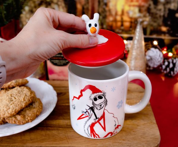 Disney The Nightmare Before Christmas Santa Jack Ceramic Mug With Sculpted Lid on Sale - Image 5