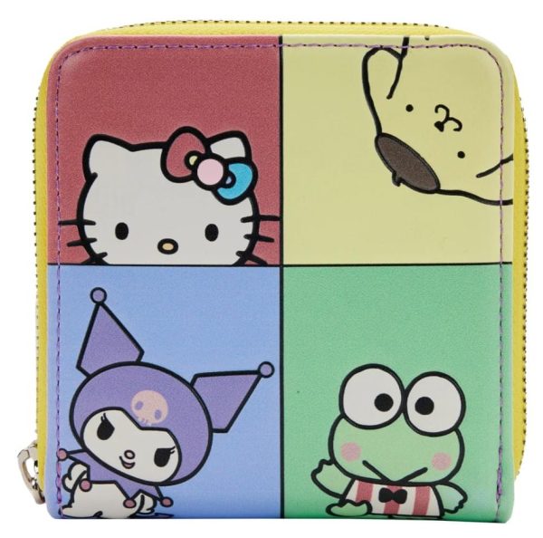 Hello Kitty and Friends Color Block Zip Around Wallet Sale