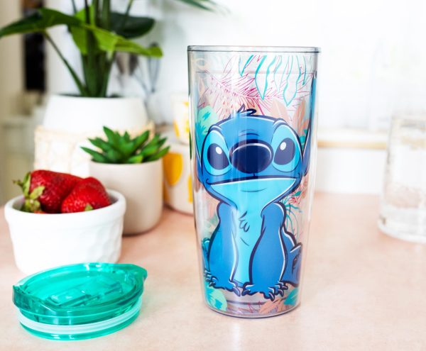Disney Lilo & Stitch Travel Tumbler with Slide Close Lid | Holds 20 Ounces For Sale - Image 5