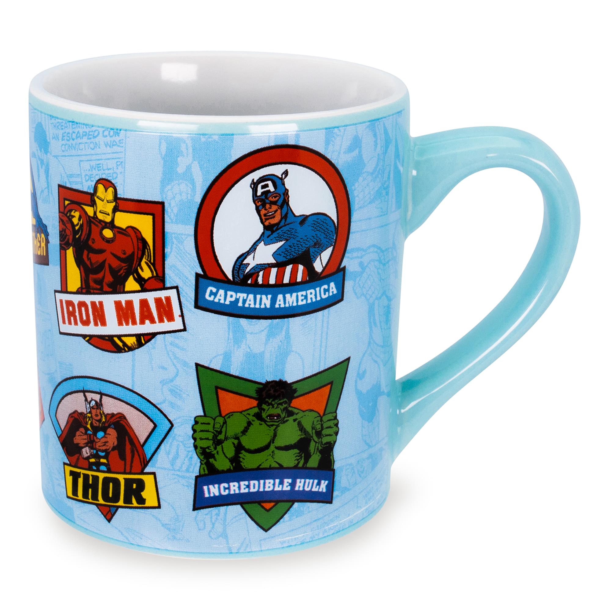 Marvel Comics Character Badges Ceramic Mug | Holds 14 Ounces Hot on Sale