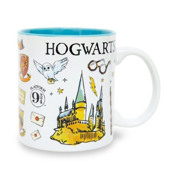 Harry Potter Hogwarts Icons Ceramic Mug | Holds 20 Ounces Supply