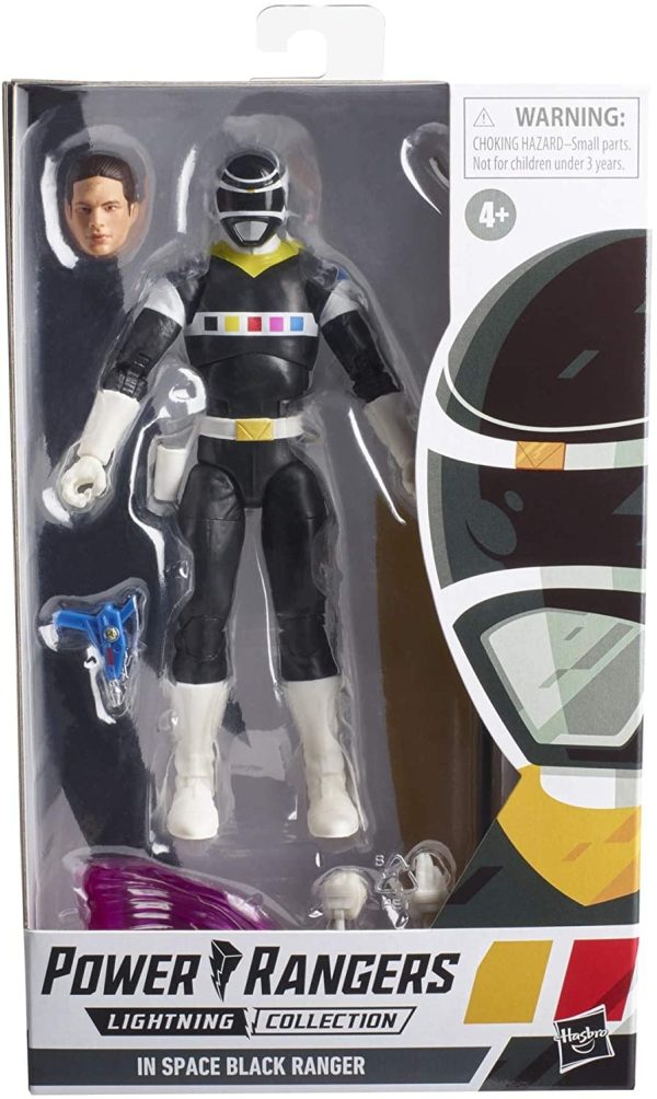 Power Rangers Lightning Collection 6 Inch Action Figure | In Space Black Ranger For Sale - Image 2