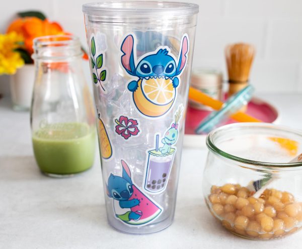 Disney Lilo & Stitch Boba Tea Carnival Cup with Lid and Straw | Holds 24 Ounces Discount - Image 3