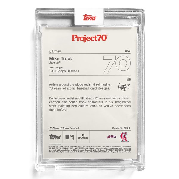 Topps Project70 Card 357 | Mike Trout by Ermsy Online - Image 2