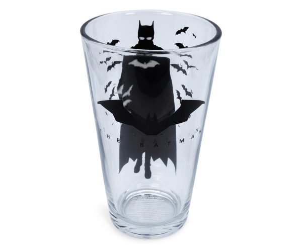 DC Comics The Batman Movie Logo Pint Glass | Holds 16 Ounces For Sale - Image 2