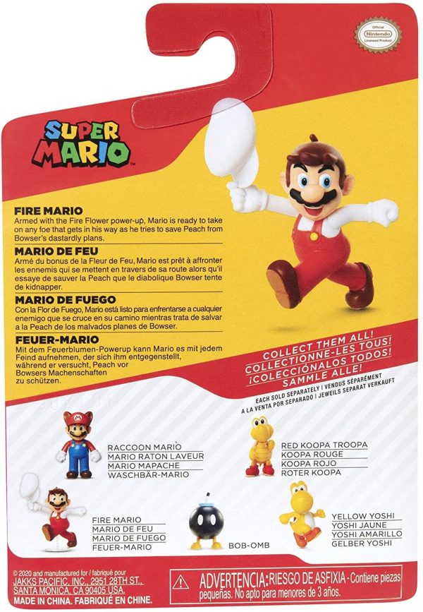 Super Mario World of Nintendo 2.5 Inch Figure | Tipping Hat Fire Mario Online now - Image 5