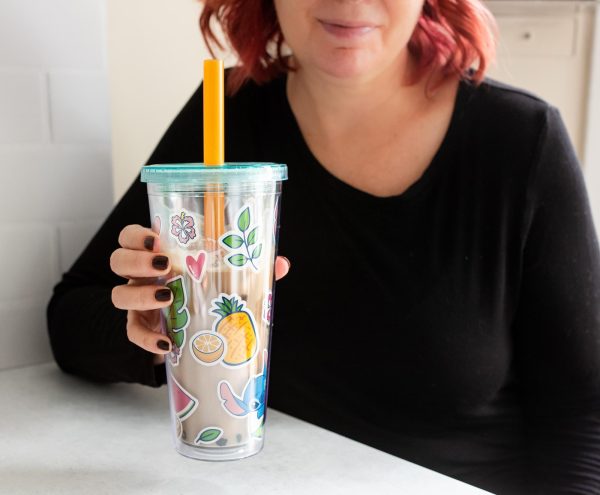 Disney Lilo & Stitch Boba Tea Carnival Cup with Lid and Straw | Holds 24 Ounces Discount - Image 5