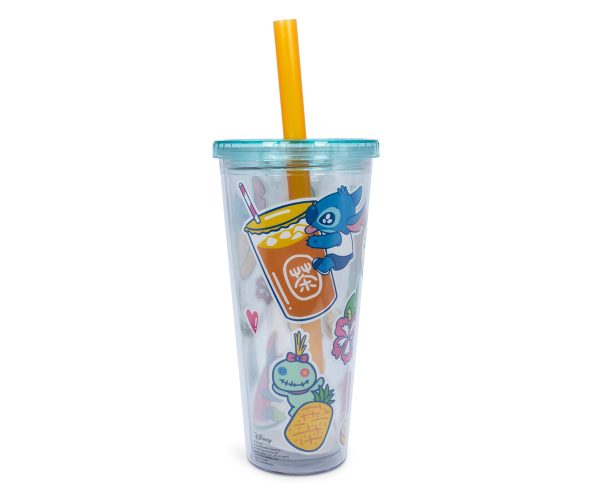 Disney Lilo & Stitch Boba Tea Carnival Cup with Lid and Straw | Holds 24 Ounces Discount - Image 2