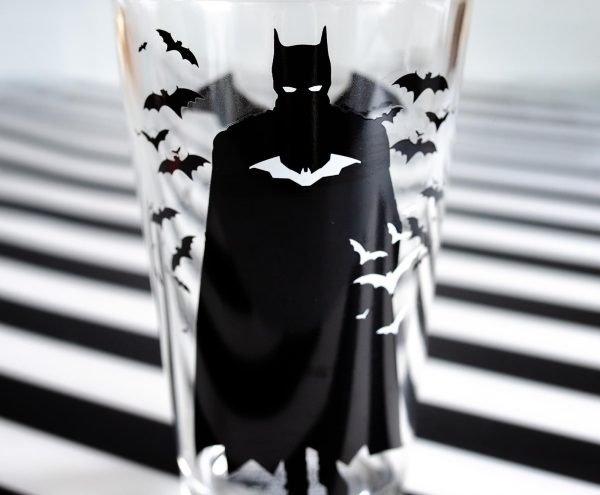 DC Comics The Batman Movie Logo Pint Glass | Holds 16 Ounces For Sale - Image 3