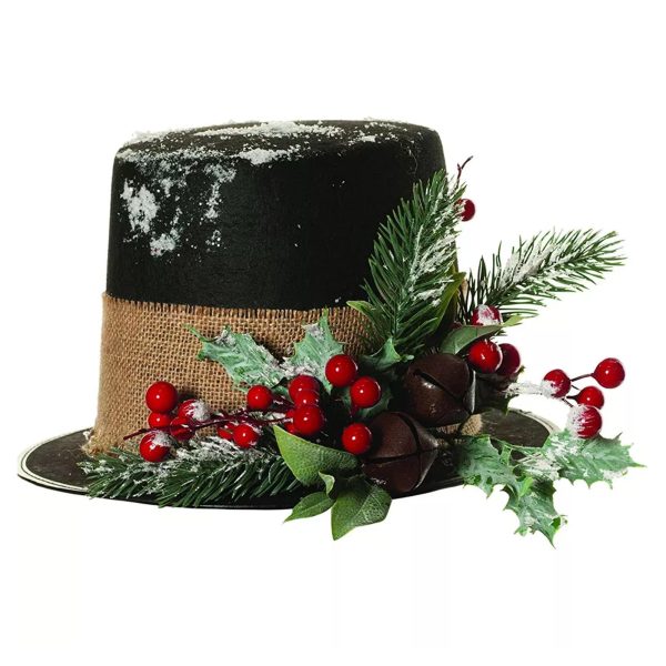 Christmas Top Hat Adult Costume Accessory on Sale