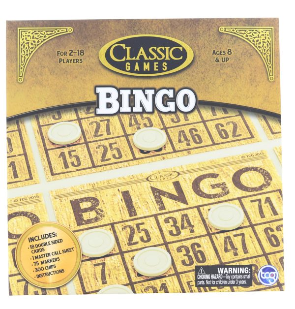 Classic Games Wood Bingo Set on Sale