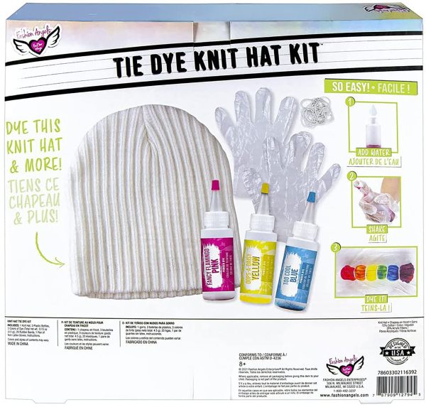 Fashion Angels Tie Dye Knit Hat Kit For Sale - Image 2