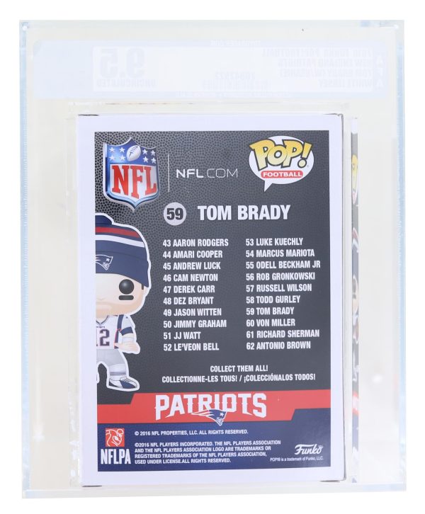 New England Patriots NFL 2016 Funko POP Vinyl Figure | Tom Brady Graded AFA 9.5 Discount - Image 2