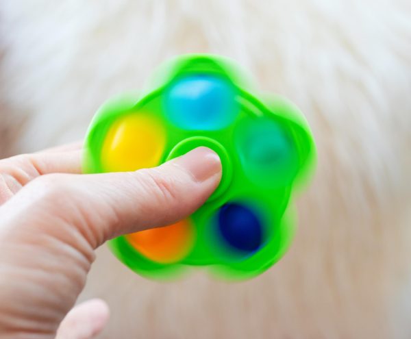 Pop Fidget Toy Spinner Green 5-Button Bubble Popping Game Sale - Image 4