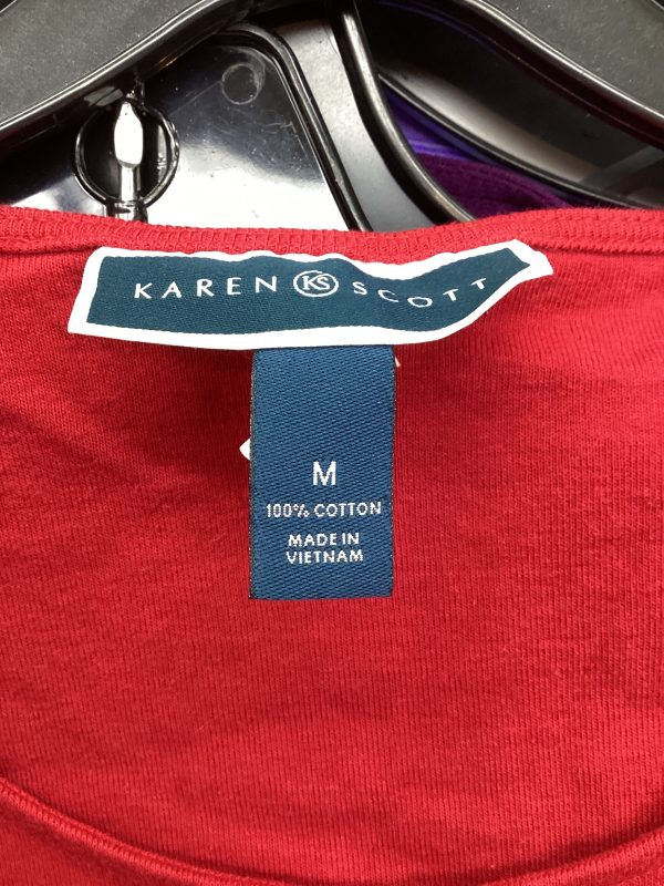 Top Short Sleeve By Karen Scott  Size: M Fashion - Image 3