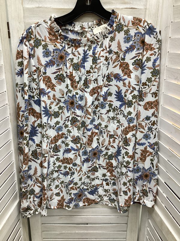 Top Long Sleeve By Loft In Floral Print, Size: S Supply