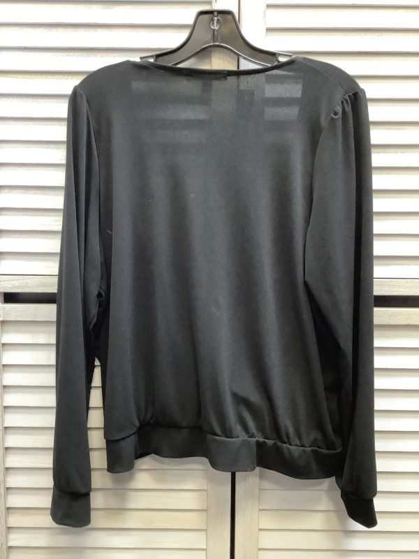 Top Long Sleeve By Banana Republic In Black, Size: Xl Sale - Image 2