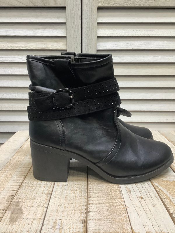Boots Ankle Heels By Wanted In Black, Size: 7.5 Online - Image 2