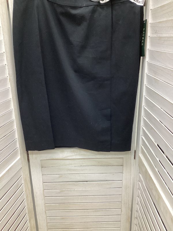 Skirt Midi By Lauren By Ralph Lauren In Black, Size: 12 Hot on Sale
