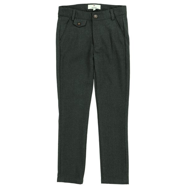 Melange Wool Pants Online - Image 2